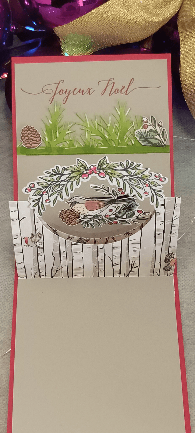 Carte oiseau en suspension