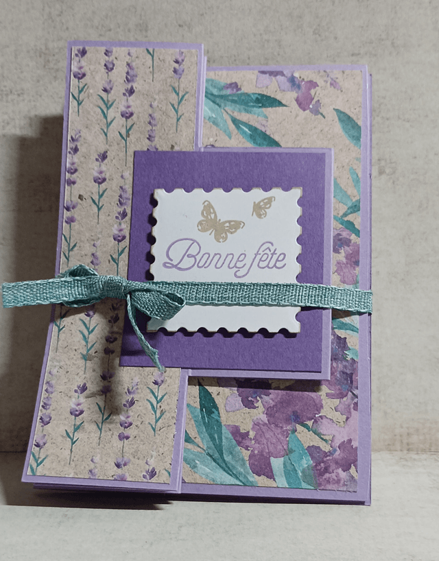Carte pop up bouquet de Lavande (1)