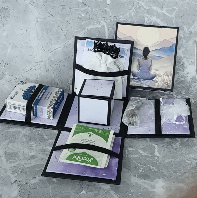 Coffret Cadeau Zen et Bien-être pour Détente & Méditation. Infusions, Encens & Pochon Sommeil – Énergie Arbre de Vie
